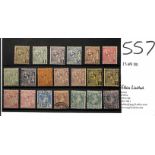 Monaco. 1891-94 1c - 5f Set of eleven with additional listed shades of the 1c, 75c, 1f and 5f, all