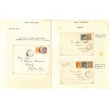 Late Fees. 1911-32 Covers all franked with a late fee, comprising 1911 and 1913 covers from
