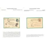 1855-1912 Underpaid covers and cards from abroad including picture postcards deemed liable to letter
