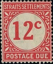 1923 12c Perf 14 colour trial in scarlet, on watermarked paper, fine mint, scarce. Photo on Page