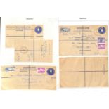 1955-62 QEII 20c Registration envelopes, size G, H and K unused, size G, H, H2 and K used, all