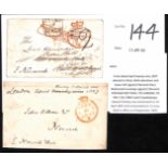 1837-39 Front and envelope from the Bishop of Norwich, the front posted on April 30 1837 during