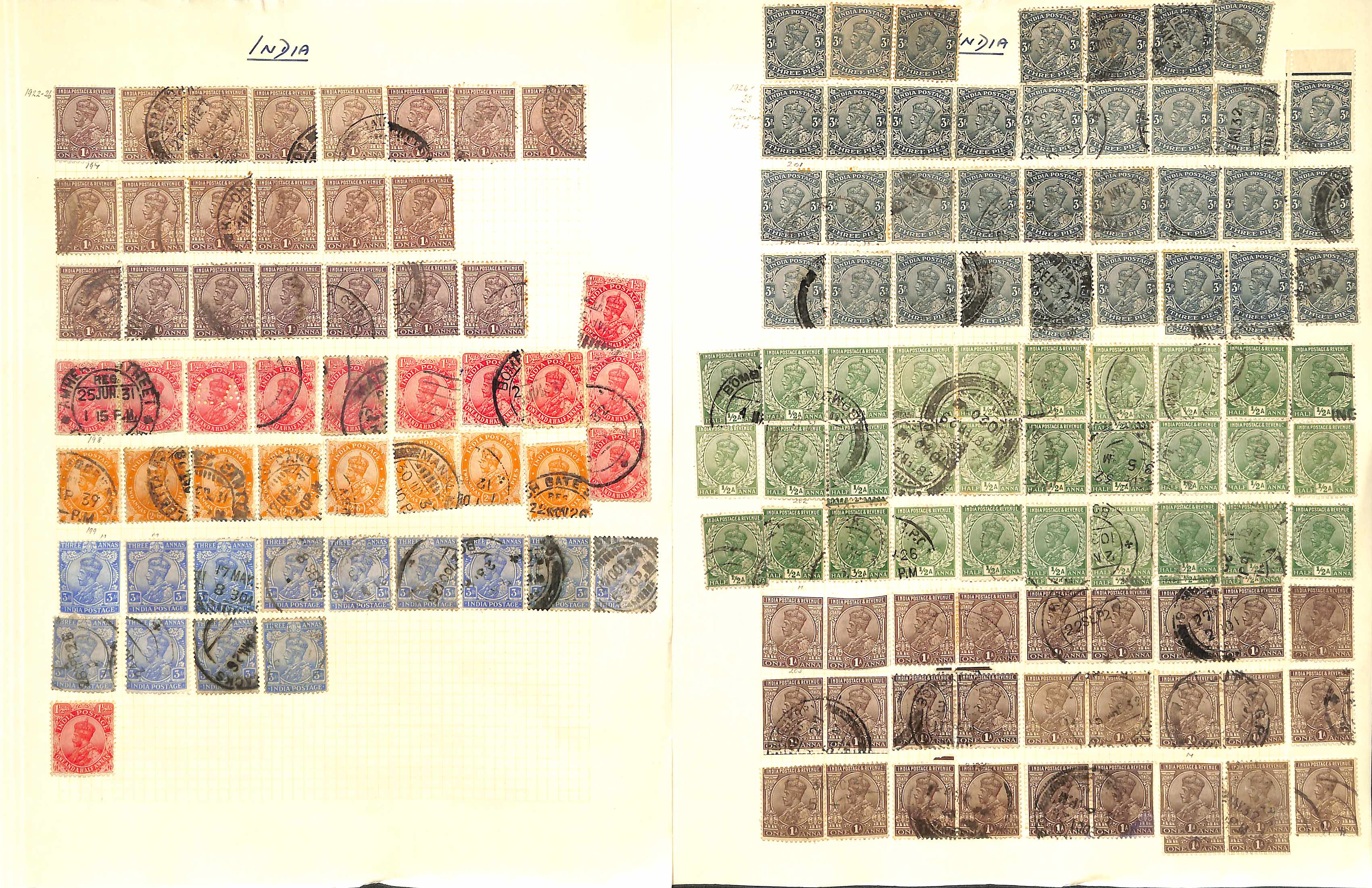 1854-1965 Mint and used collection including 1854 2a proof in pale green (no outer frame), 4a cut - Image 18 of 27
