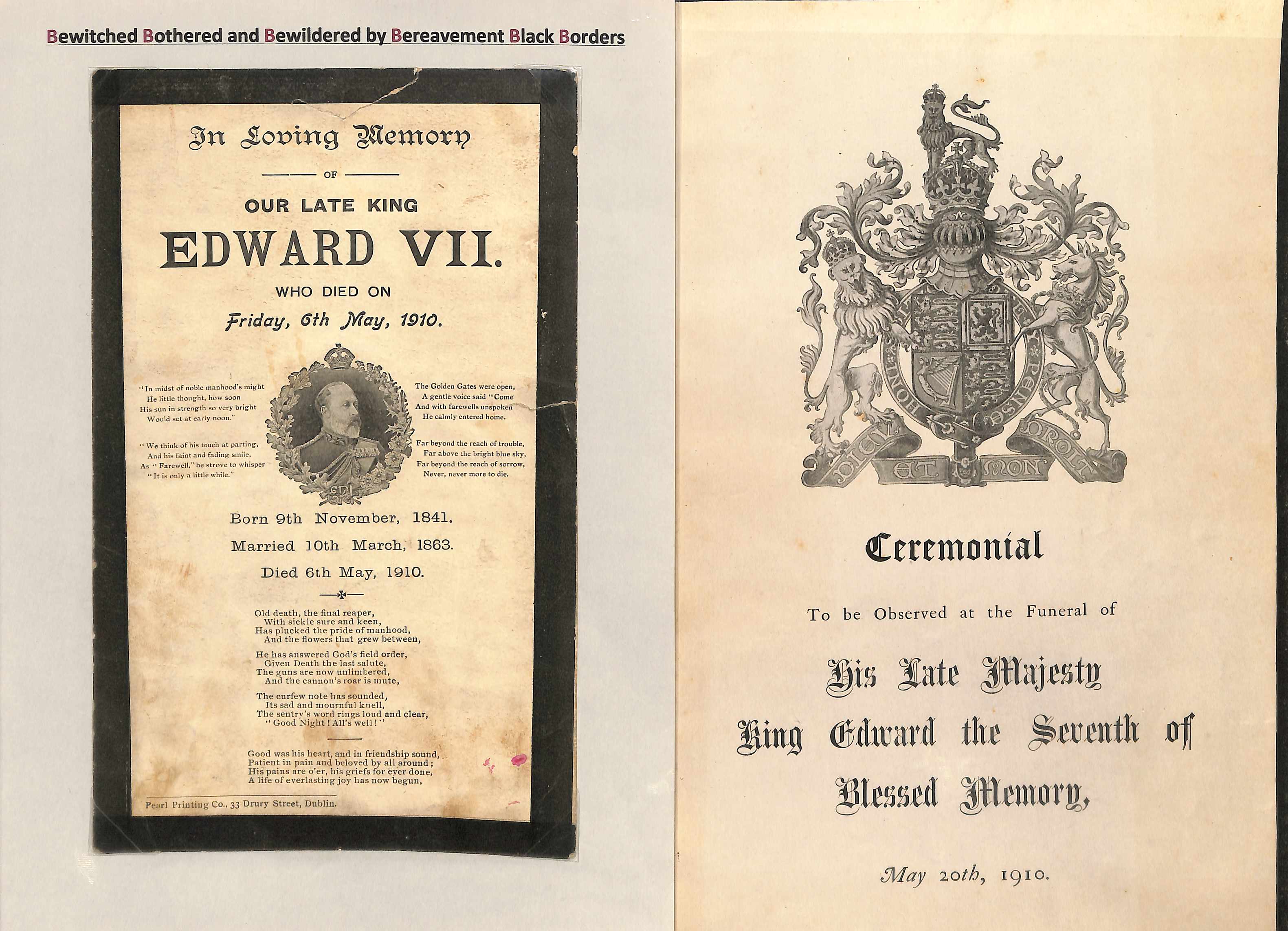 King Edward VII/Queen Alexandria. 1901-25 Mourning covers, letters, ephemera and picture postcards - Image 20 of 24