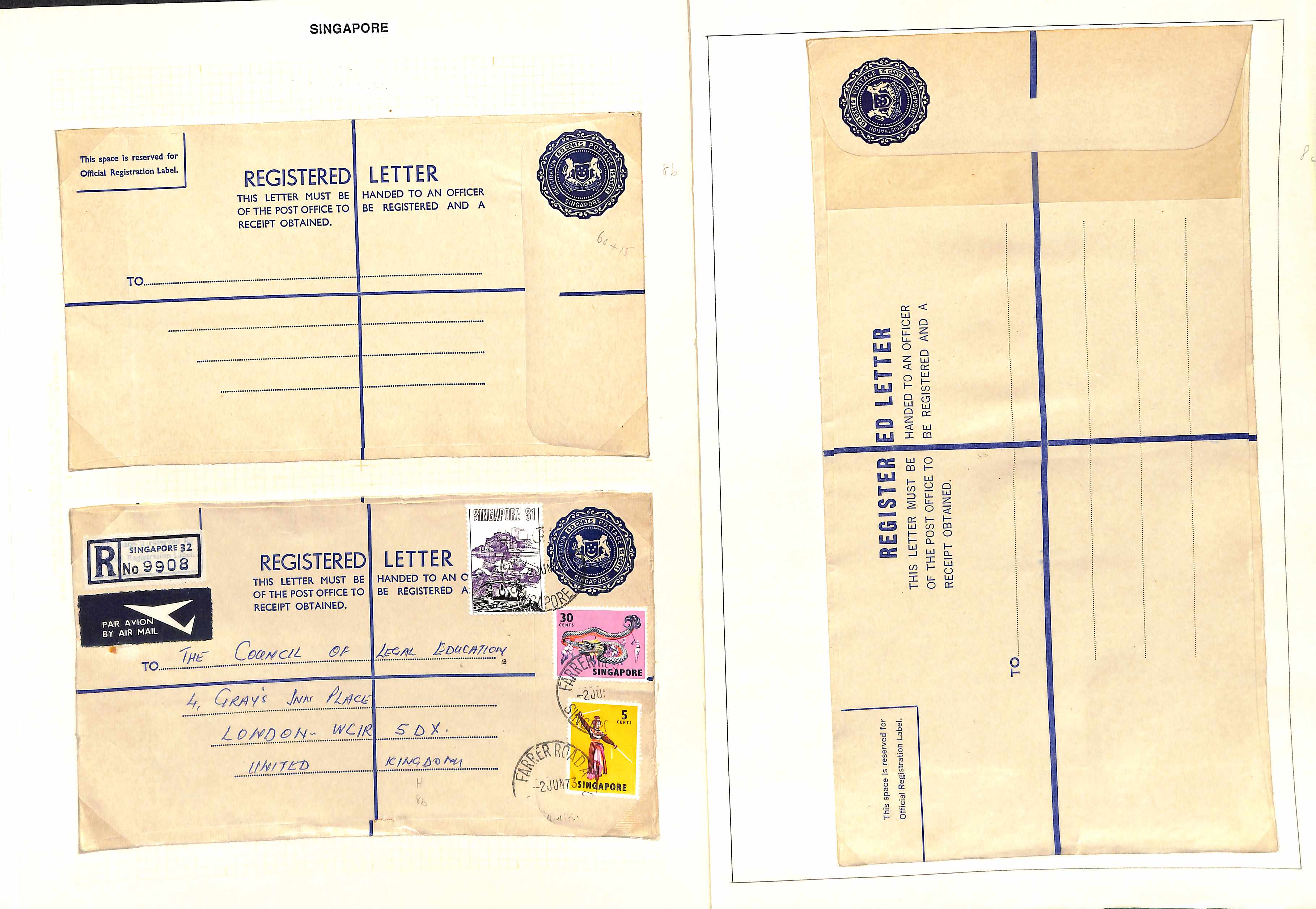 1963-c.2000 Used and unused stationery, with 40c (12, size K mint and used), 60c and other - Image 2 of 13