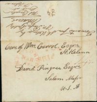 India. 1836 (Oct 27) Entire letter from John Waters, Captain of the Brig "Eliza" at Bombay,