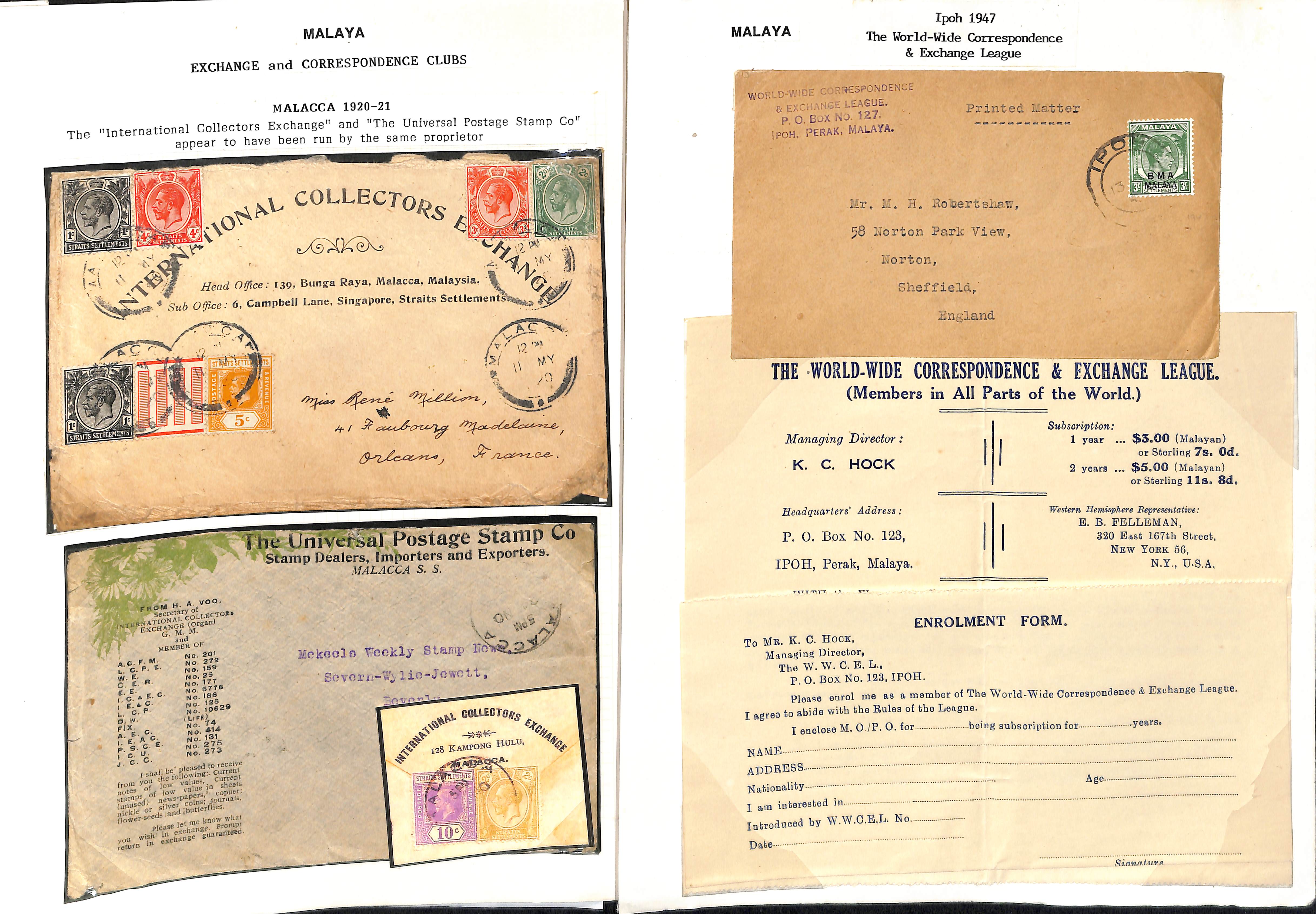 Societies and Clubs. 1902-66 Covers and cards from Exchange and Correspondence clubs and stamp - Image 6 of 13