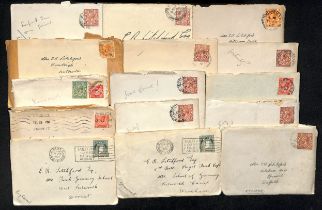 1891-1924 Covers to or from E.R Litchfield, an Officer in the British army, all with enclosed