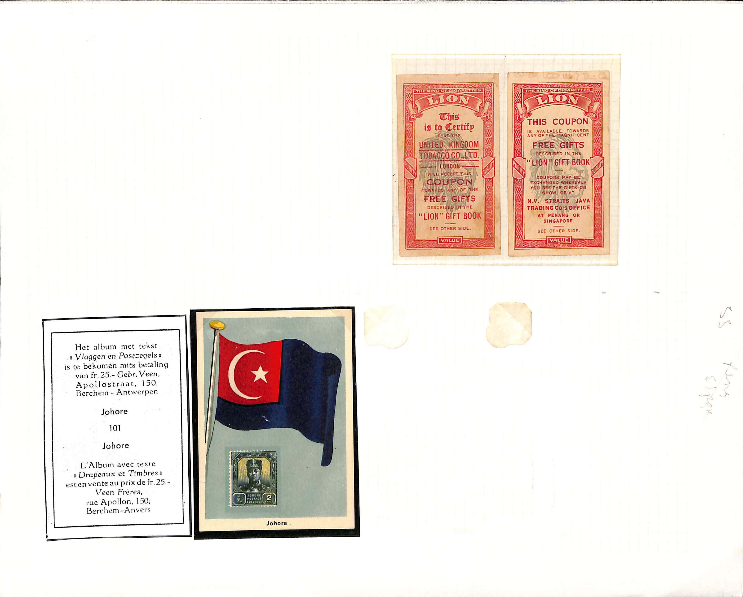 Johore. 1908-64 Covers, cards and ephemera including 1913 Red Band envelope from Kota Tinggi to - Image 7 of 7