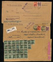 1936-9 Long Official covers sent by air to the Director of Civil Aviation in New Delhi (5) or to