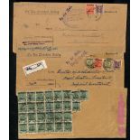 1936-9 Long Official covers sent by air to the Director of Civil Aviation in New Delhi (5) or to