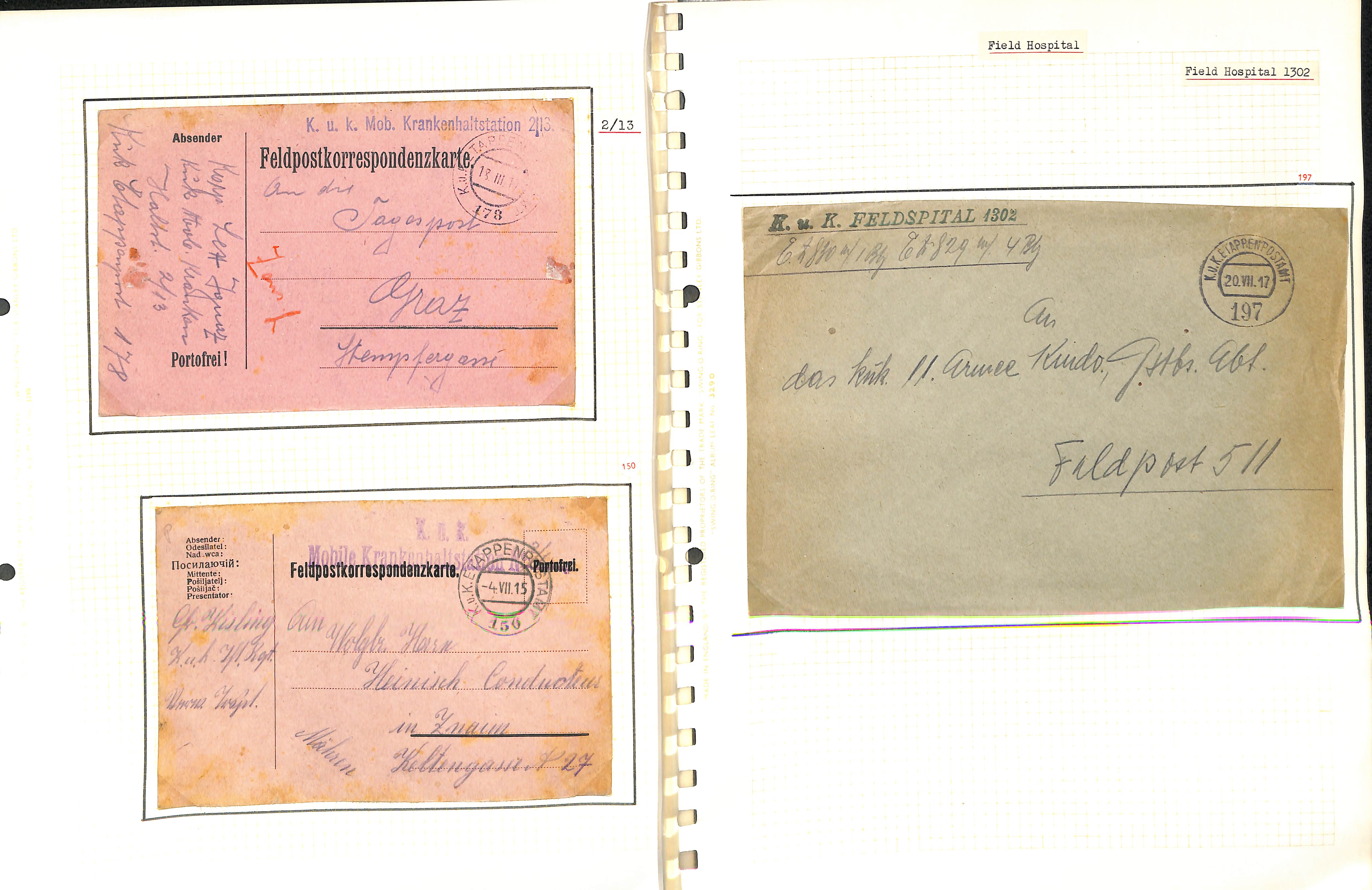 Austria. 1914-18 Covers and cards from soldiers in hospital in various parts of the Austro-Hungarian - Image 4 of 52