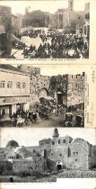 1905 Picture postcards from the Russian P.O in Jerusalem posted on the same day to the same
