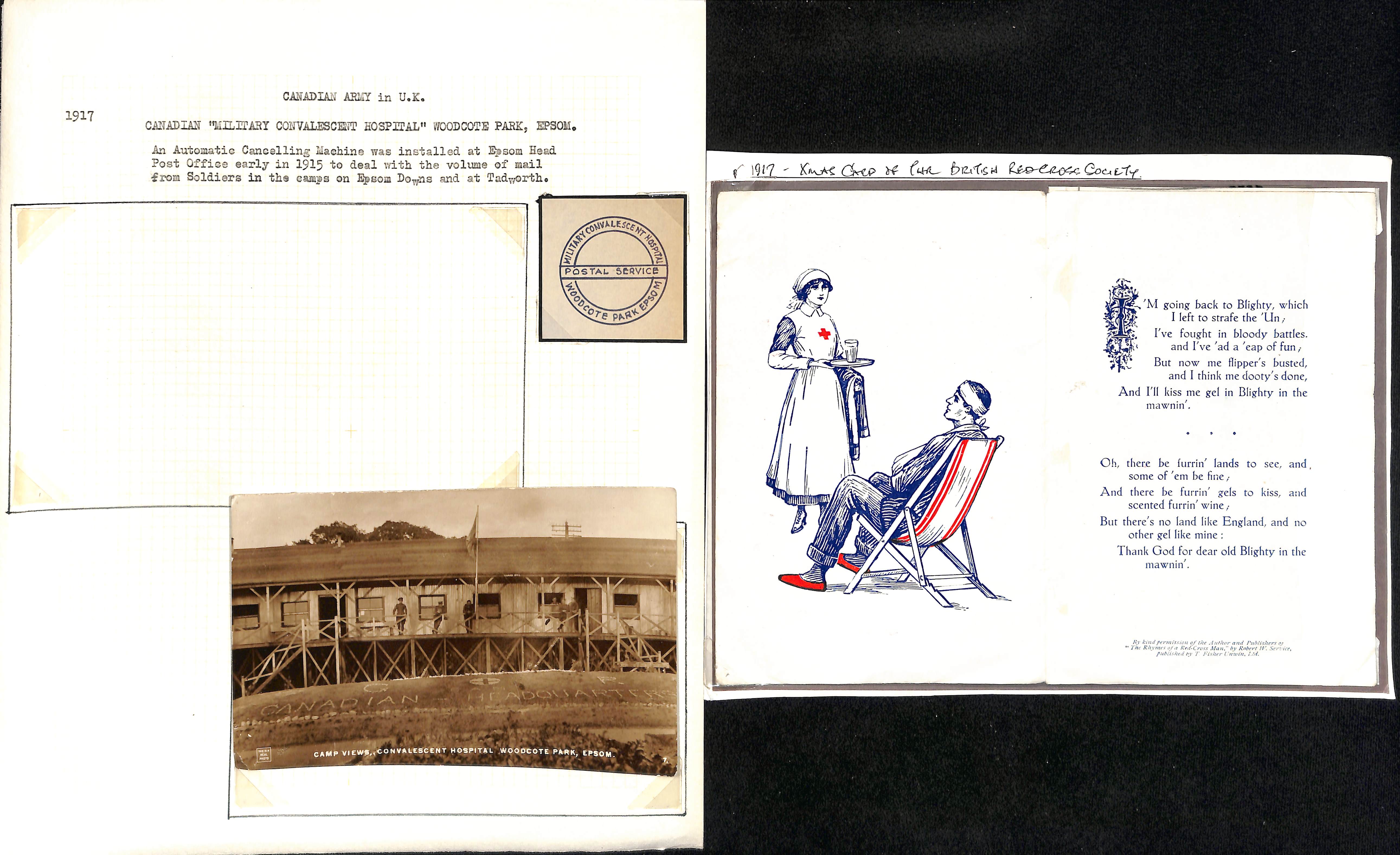 G.B. 1915-18 Covers and cards from soldiers in hospitals in G.B (8, six with cachets, also three - Image 6 of 11