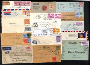 Postage Due Mail. 1905-75 Covers and cards, various "T" handstamps, charge marks with red boxed "