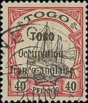 1914 (Oct 8) Overprint type 1, mint and used selection comprising 5pf on 3pf surcharge type I mint