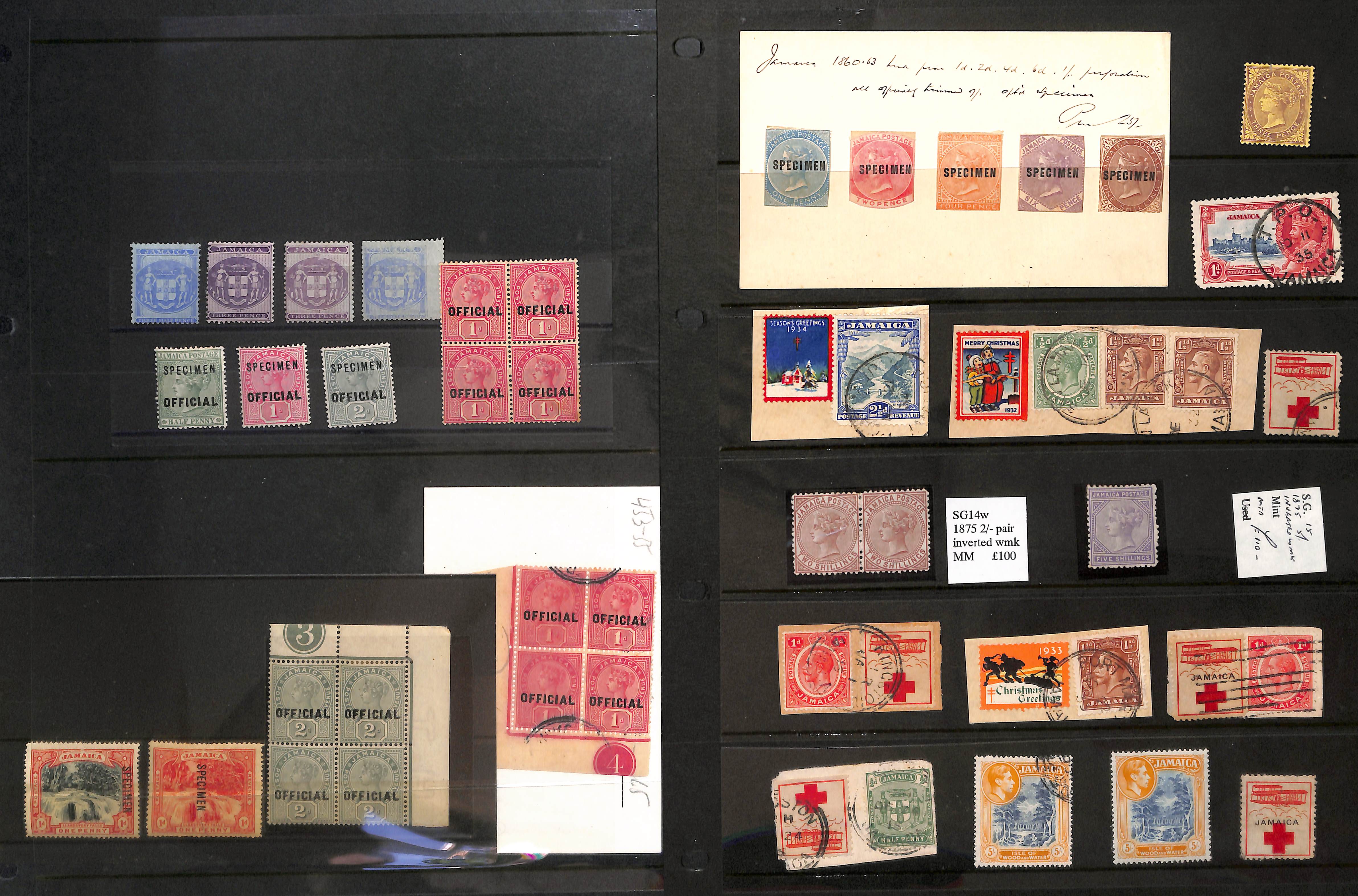 1875-1968 Mainly mint selection including watermark varieties with 1875 2/- pair and 5/- inverted