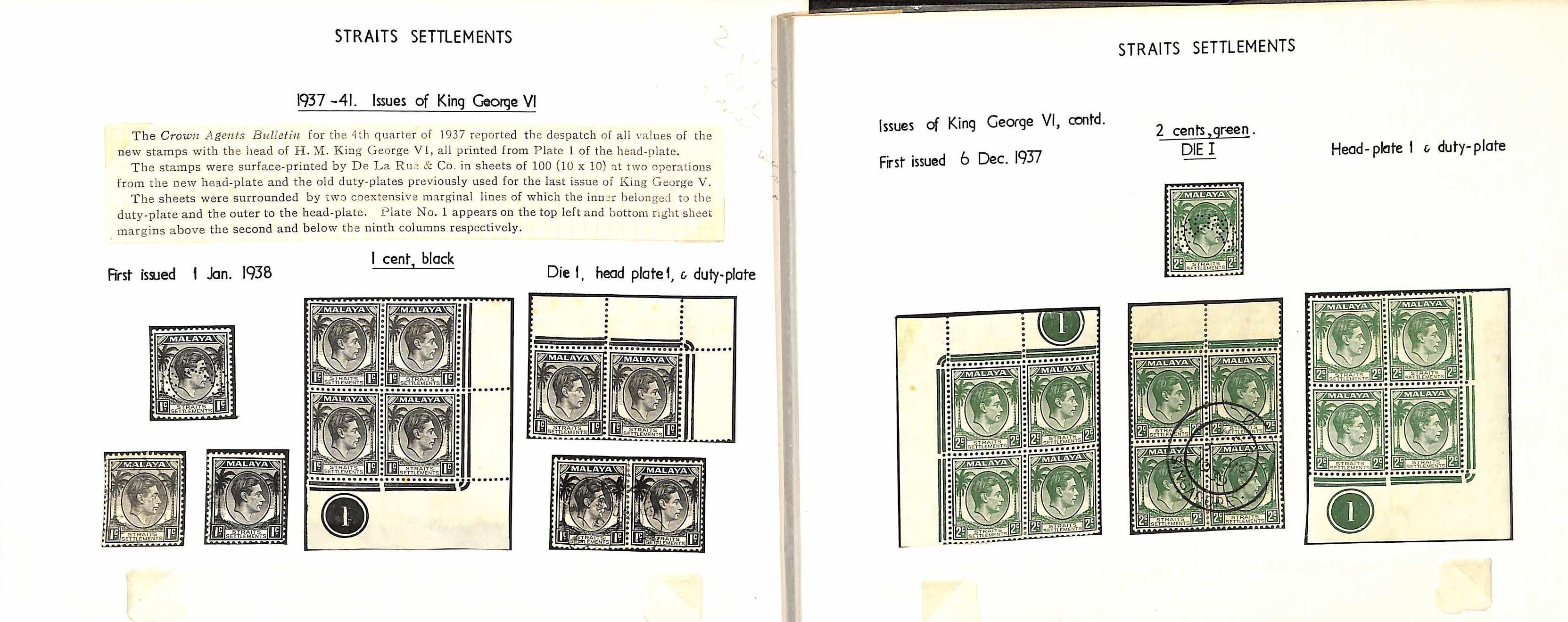 1937-41 1c - $5 Mint and used study on pages including die I Specimen stamps, mint and used sets - Image 2 of 17