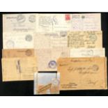 Germany. 1914-18 Covers and cards from soldiers in hospital, all with cachets, including mail from