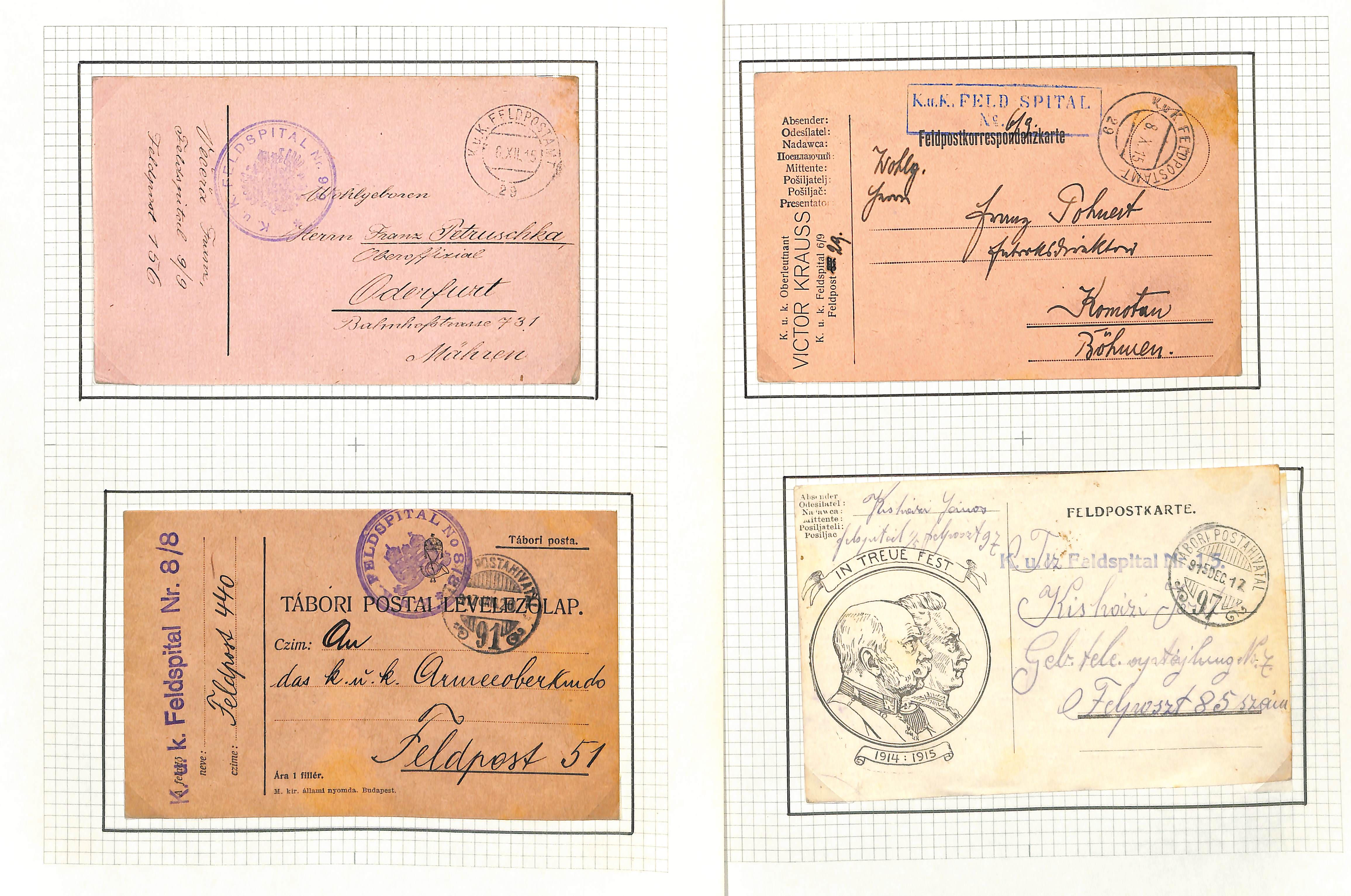 Austria. 1914-18 Covers and cards from soldiers in hospital in various parts of the Austro-Hungarian - Image 16 of 52