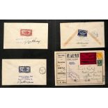 Air Mails. 1924-34 Covers bearing semi-official airways stamps, including 1924 cover with "First