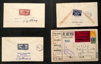 Air Mails. 1924-34 Covers bearing semi-official airways stamps, including 1924 cover with "First