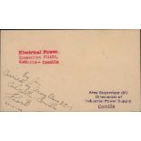 1944 (May 22) Stampless cover endorsed "By Air, carried by Army Plane D.C-3, Calcutta - Comilla,