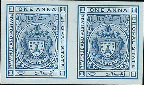 1908 1a Green mint (2), one the scarce variety printed on both sides, also proofs (7, three pairs)