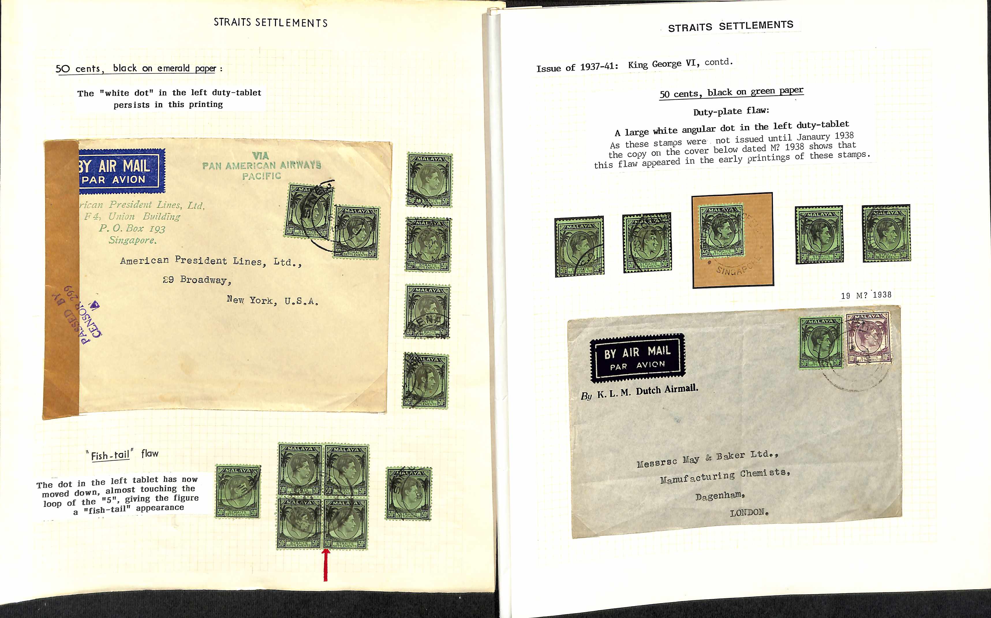 1937-41 1c - $5 Mint and used study on pages including die I Specimen stamps, mint and used sets - Image 9 of 17