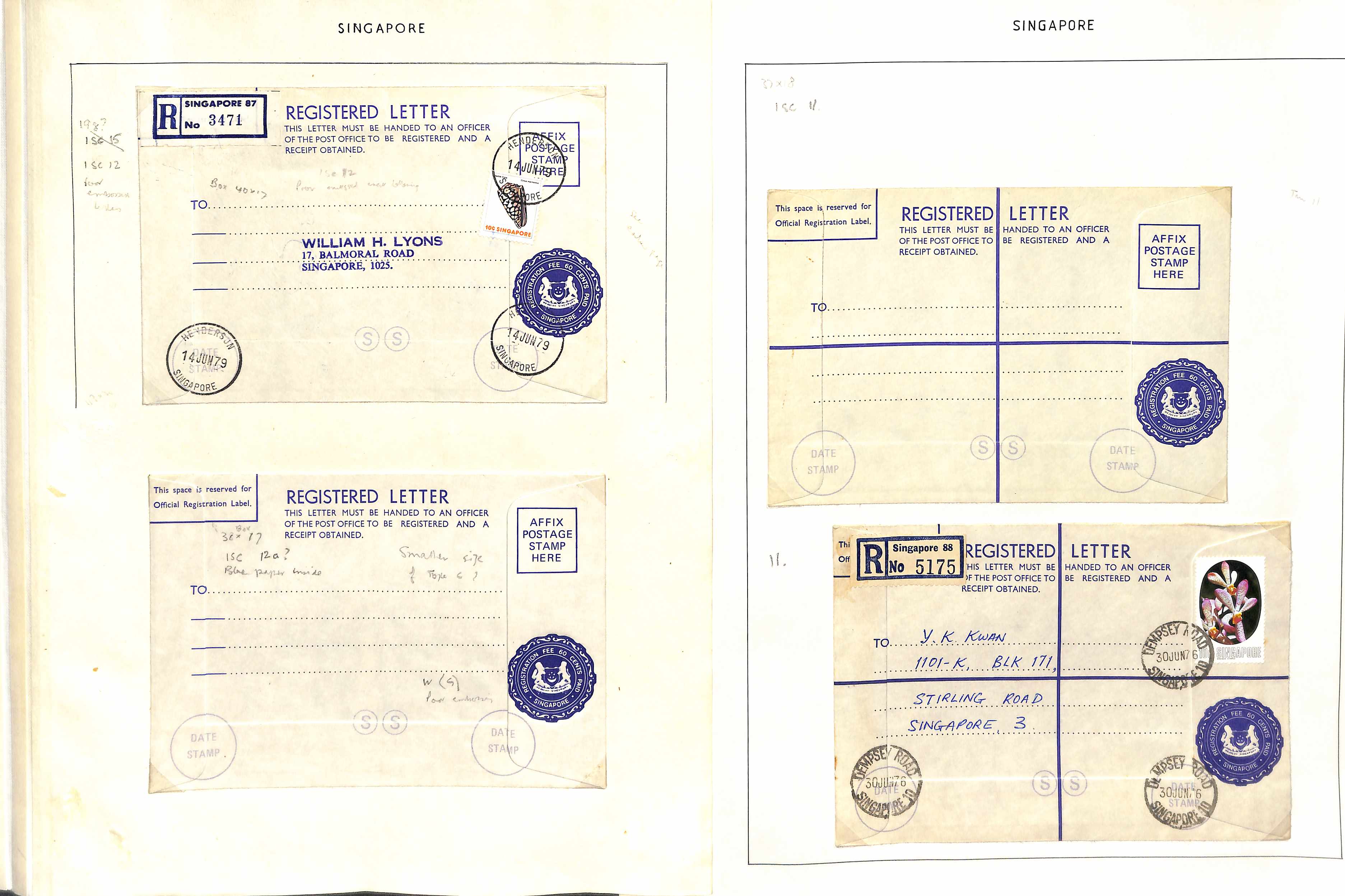 1963-c.2000 Used and unused stationery, with 40c (12, size K mint and used), 60c and other - Image 4 of 13