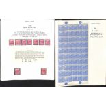 1891-95 Key Plate issues, the collection comprising 2c rose (9), 5c blue (89, with a pane of 60), 2c