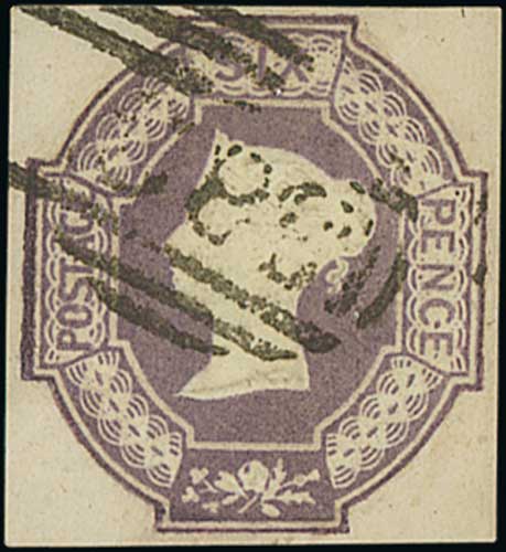 1847-54 Embossed 6d (3), 10d and 1/- (4, one deep green) used, all cut square, one 6d and one 1/- - Image 3 of 7