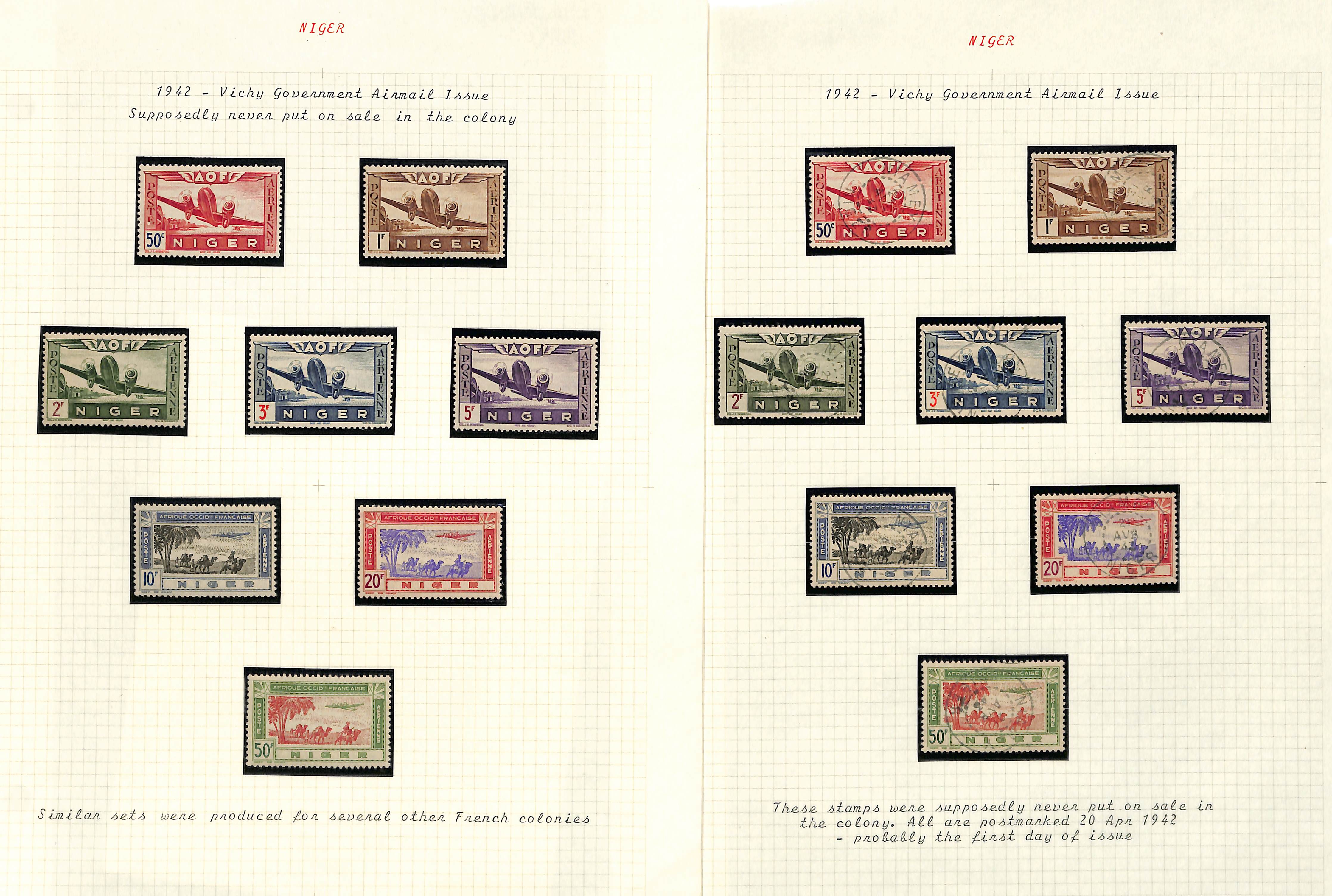 Niger. 1921 - c.1990 Mint and used collection with covers, die and plate proofs. (100s). - Image 17 of 26