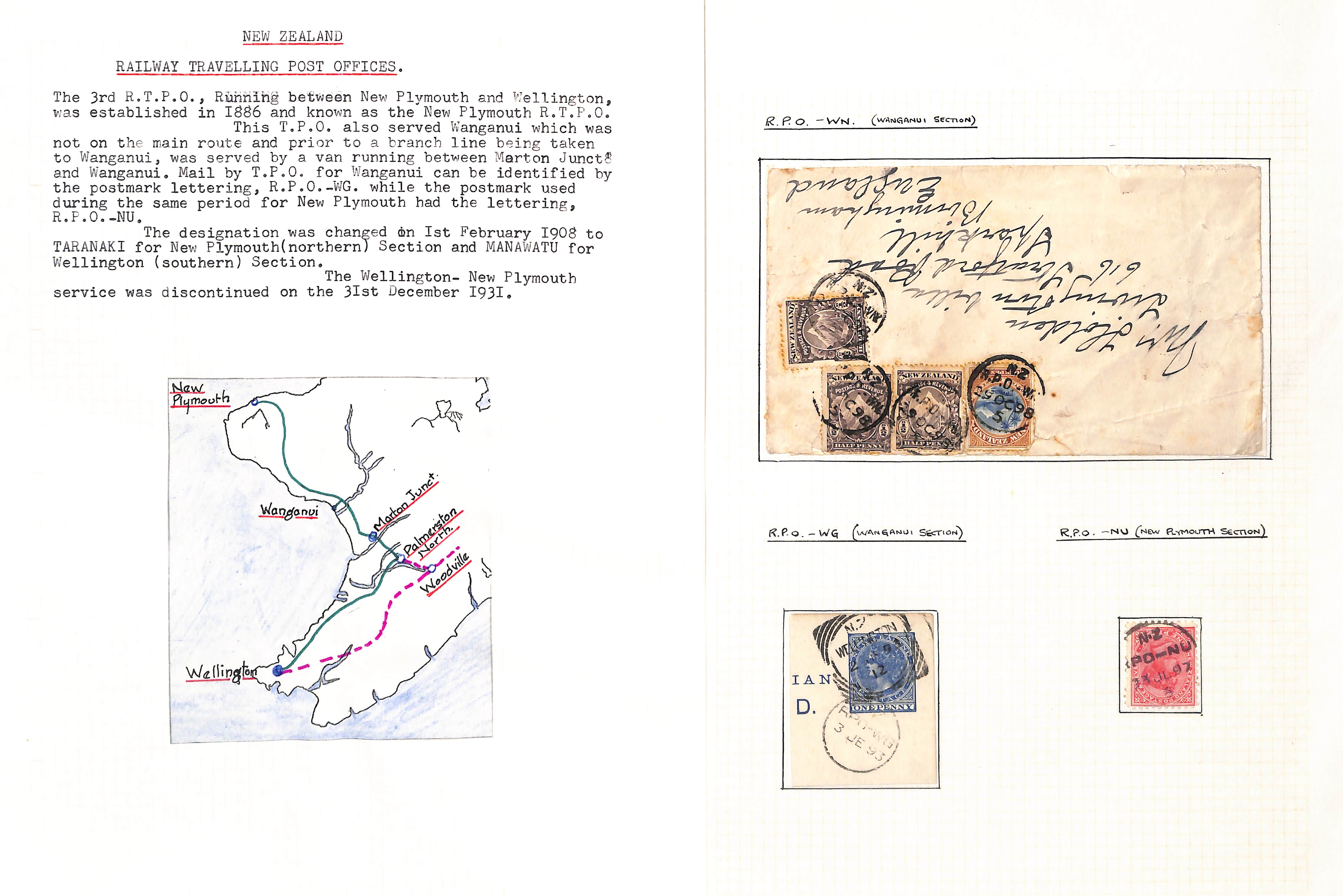 T.P.Os. 1882-1971 Covers and cards (c.100), also stamps and pieces (c.80), various T.P.O - Image 4 of 28