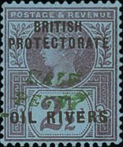 1893 (Dec) ½d on 2½d, Type 10 surcharge in green, superb mint. S.G. 35, £550. Photo on Page 214.