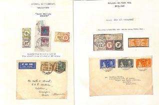 R.A.F. Base. 1937-40 Covers (4), three registered, two 15c postal stationery envelopes, also