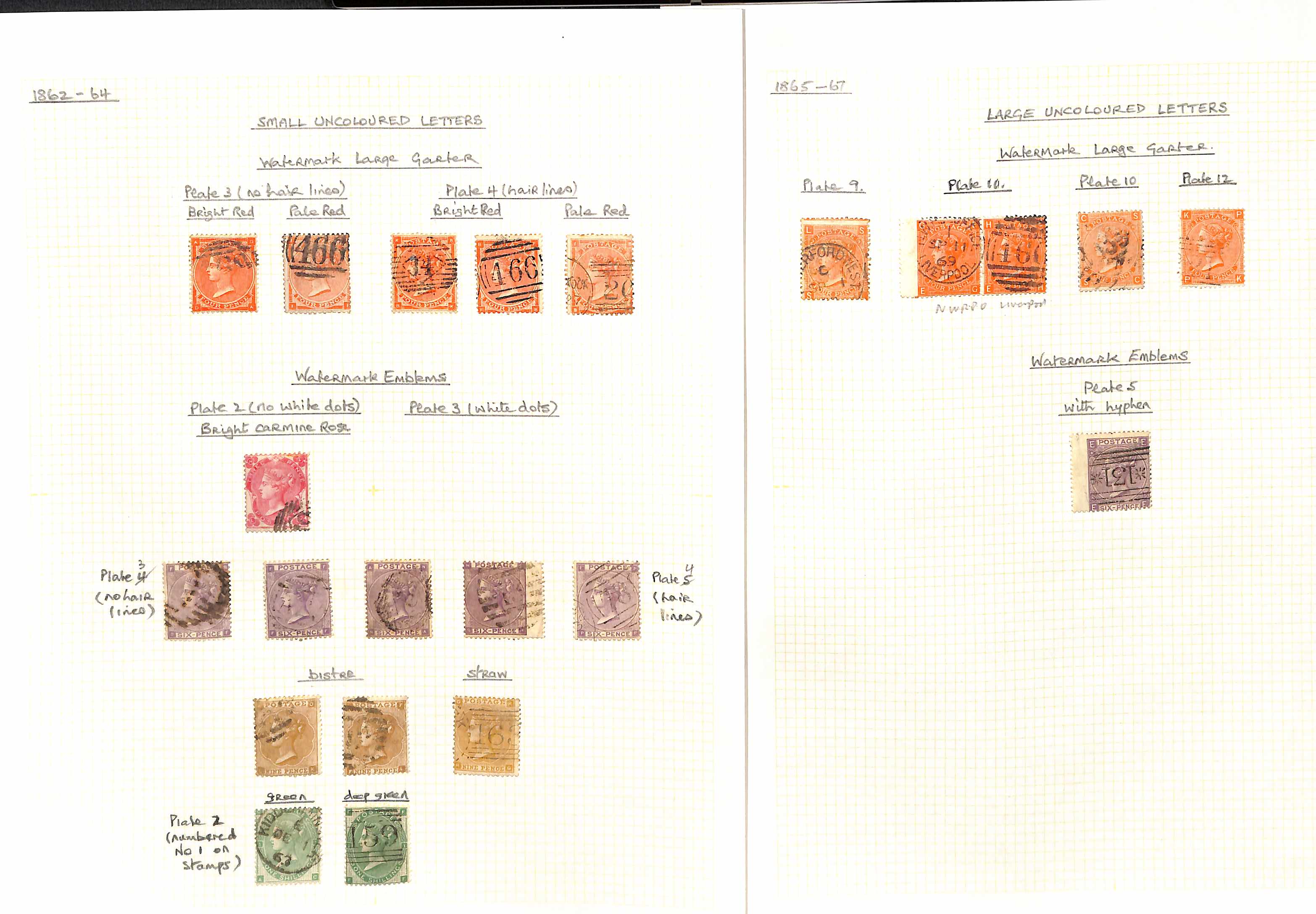 1855-1900 Surface Printed issues, the used collection including 1855 4d Medium Garter on blued - Image 6 of 22