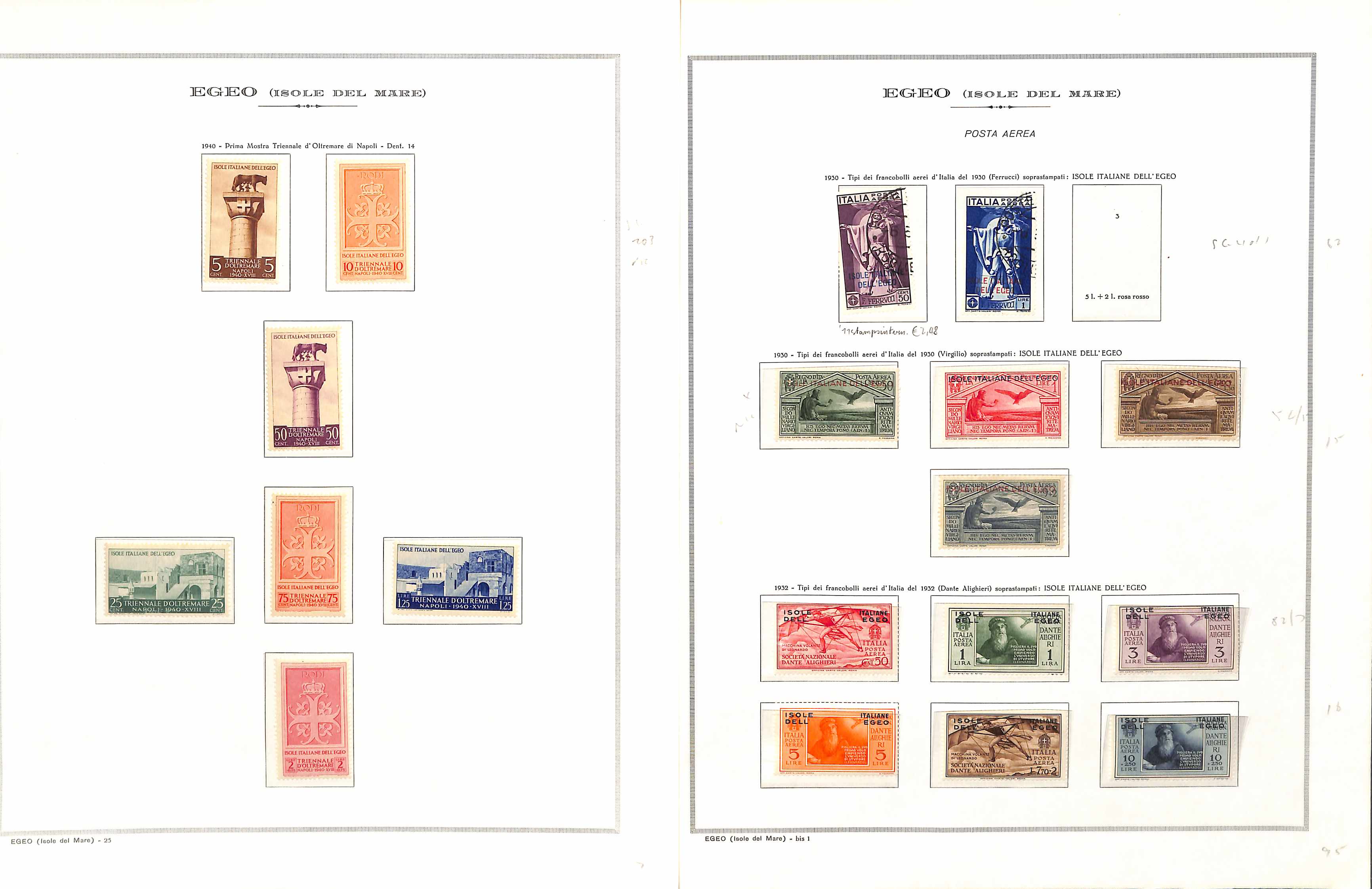 Italian Colonies. 1881-1935 Mint and used collection with issues for Eritrea including 1893 set - Image 17 of 19