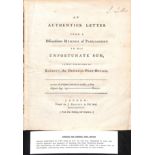 1784 23 Page pamphlet "An Authentick Letter from a Disconsolate Member of Parliament to his