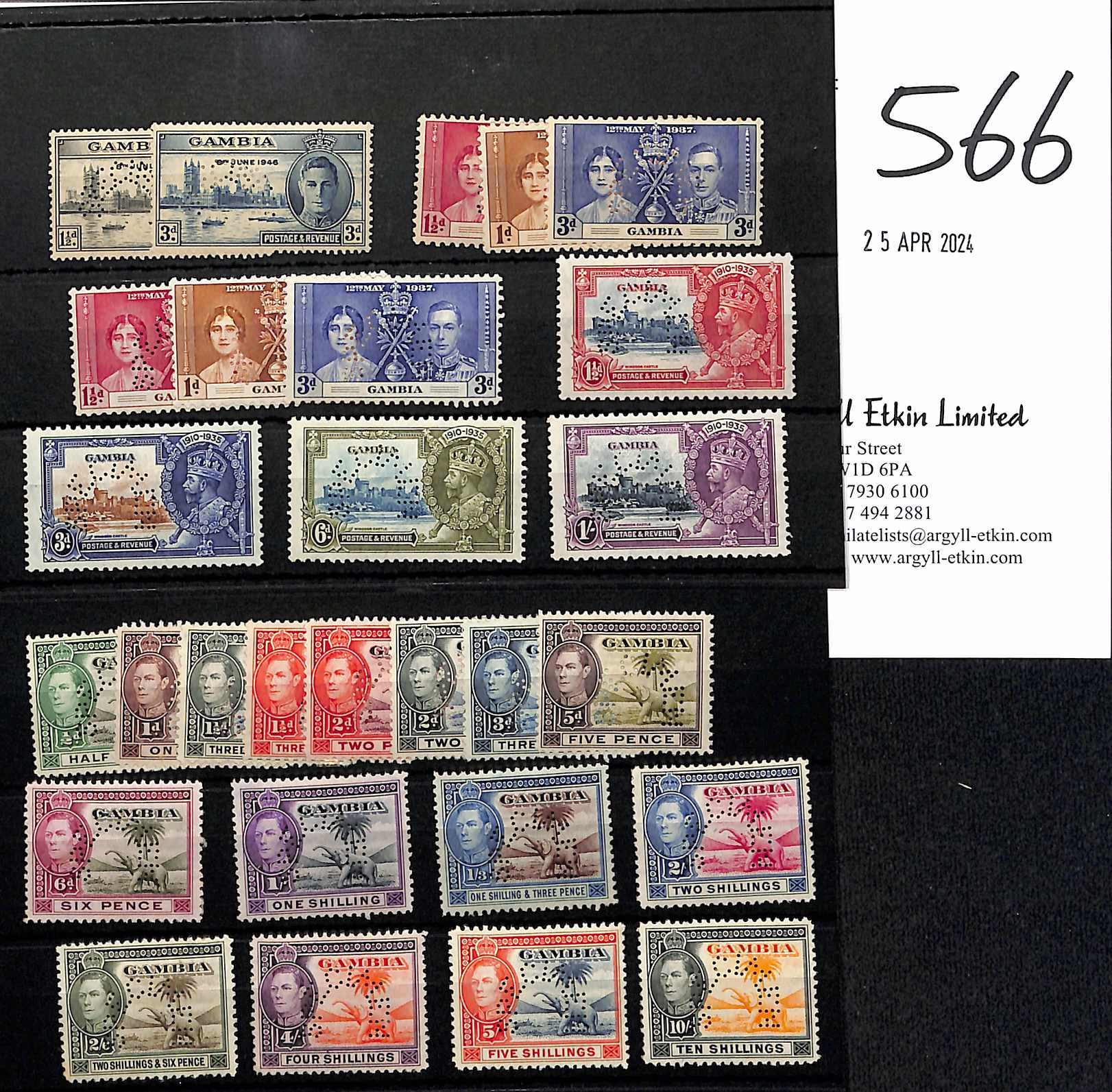 1935-46 Specimen sets comprising 1935 Silver Jubilee set, 1937 Coronation sets (two sets), 1938- - Image 2 of 2