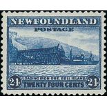 Newfoundland. 1932 24c Bright blue, perf 13½, variety doubly printed, superb unmounted mint. S.G.