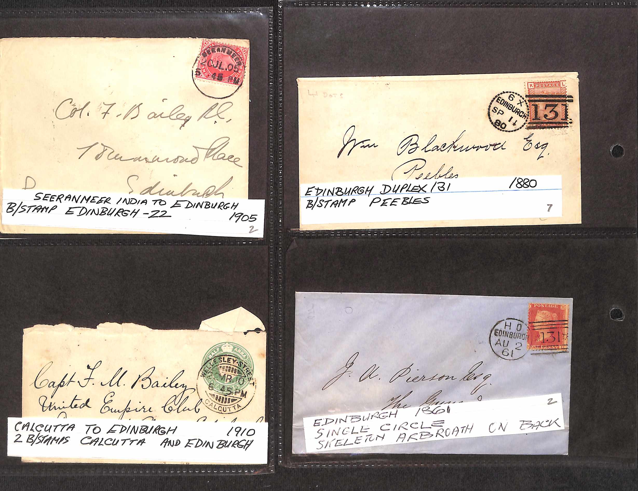 1812-1994 Covers and cards, with an album of Scottish covers and cancels, and an unusual - Image 17 of 17