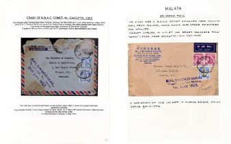 1953 (Apr. 30 - May 1) Covers (4) with the large cachets, two with Calcutta spelt with a 'C', others