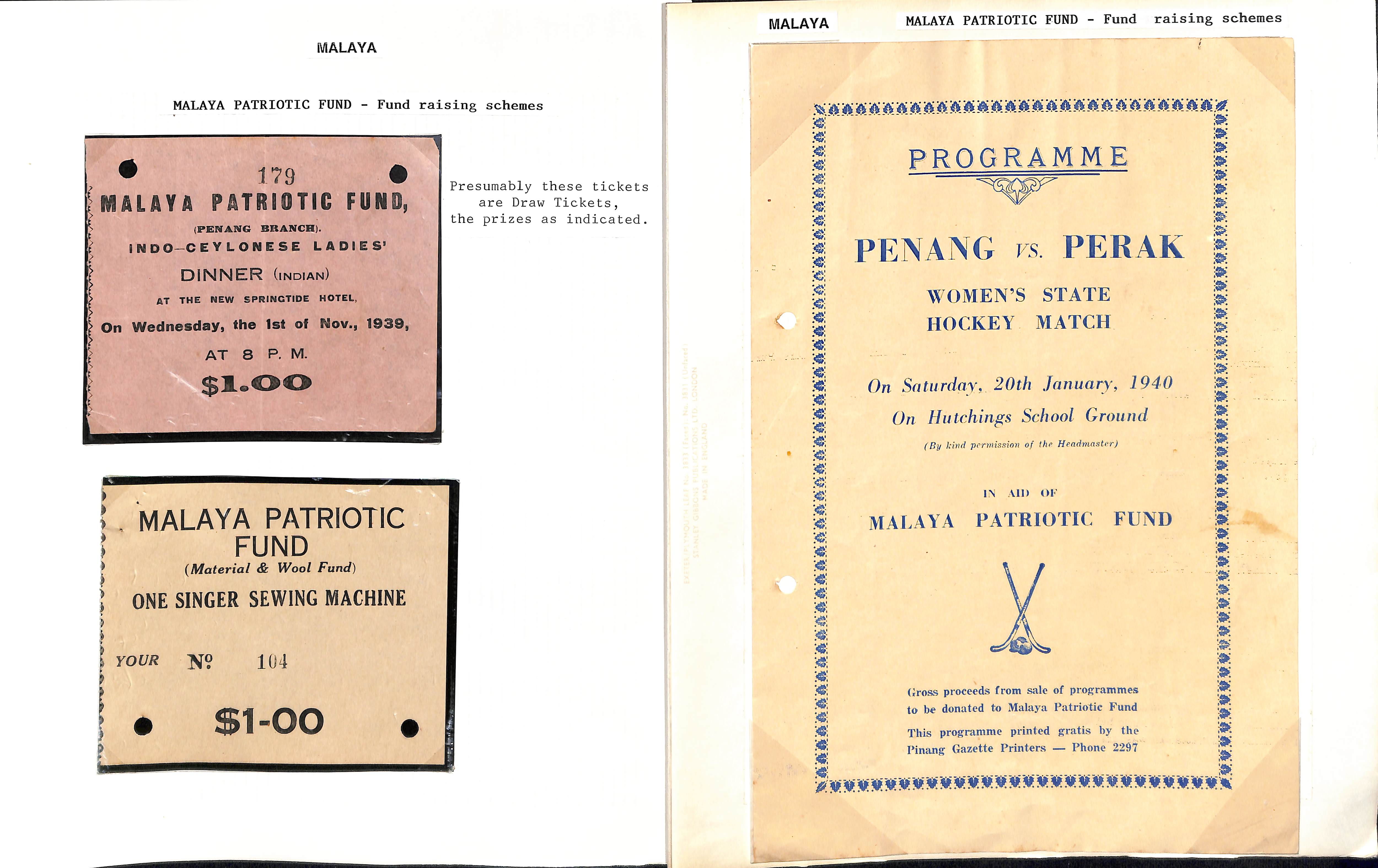 1940-41 Malaya Patriotic Fund, selection comprising large size labels without value mint or on a - Image 2 of 3