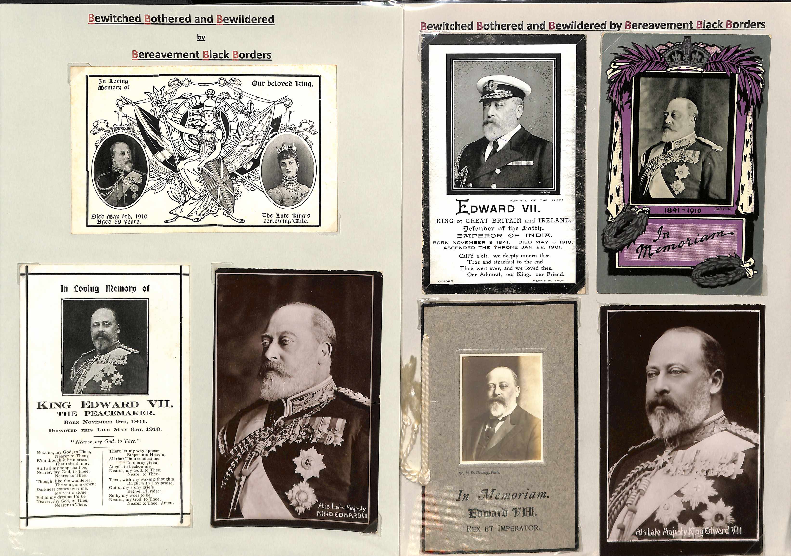King Edward VII/Queen Alexandria. 1901-25 Mourning covers, letters, ephemera and picture postcards - Image 11 of 24