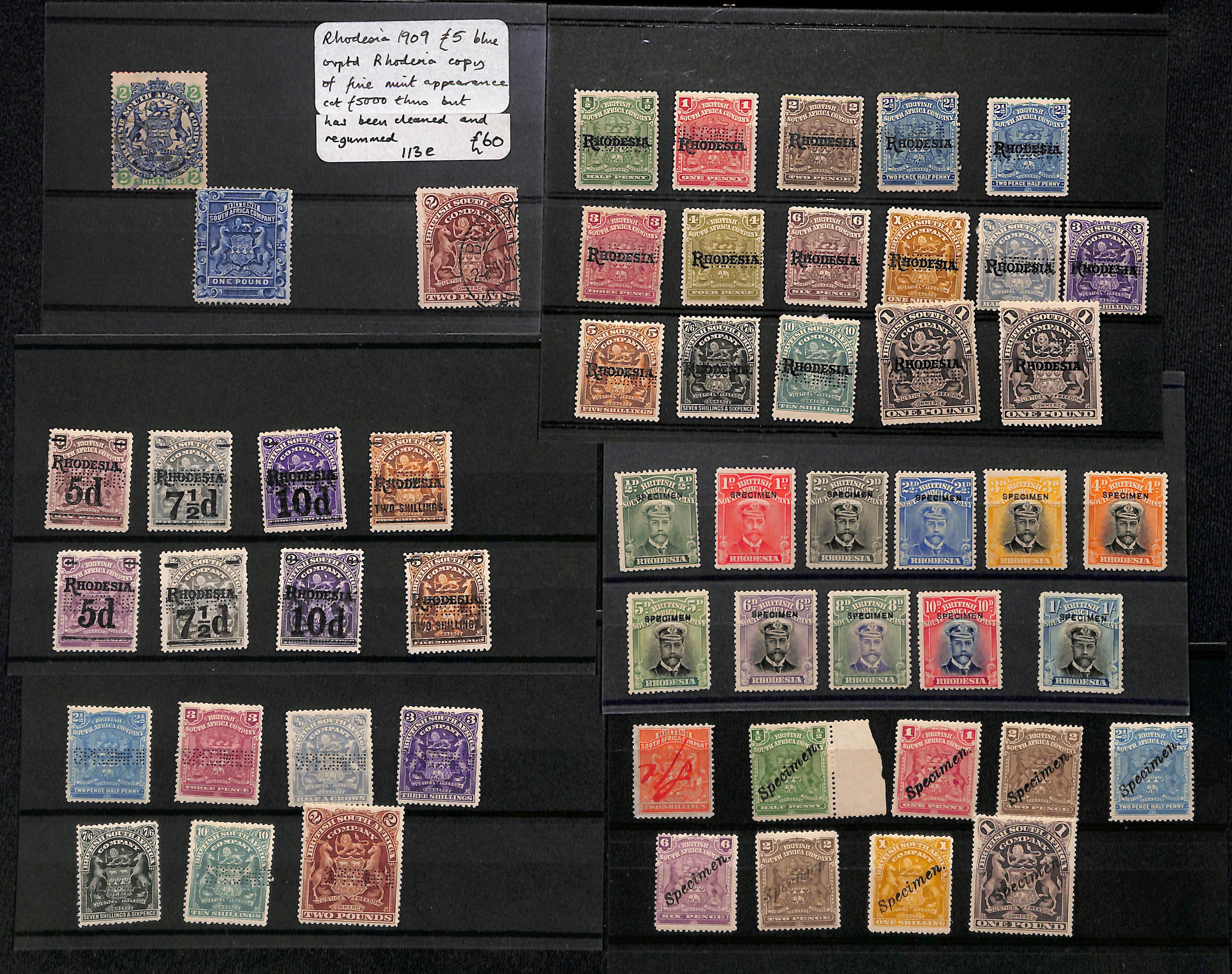 1892-1924 Selection with Specimen stamps (94) including 1909-12 set of fourteen to £1 and 1909 - Image 2 of 2