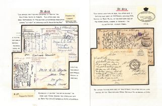 Transport Ships. 1914-18 Covers and cards from Transports, most with unnumbered censors, various