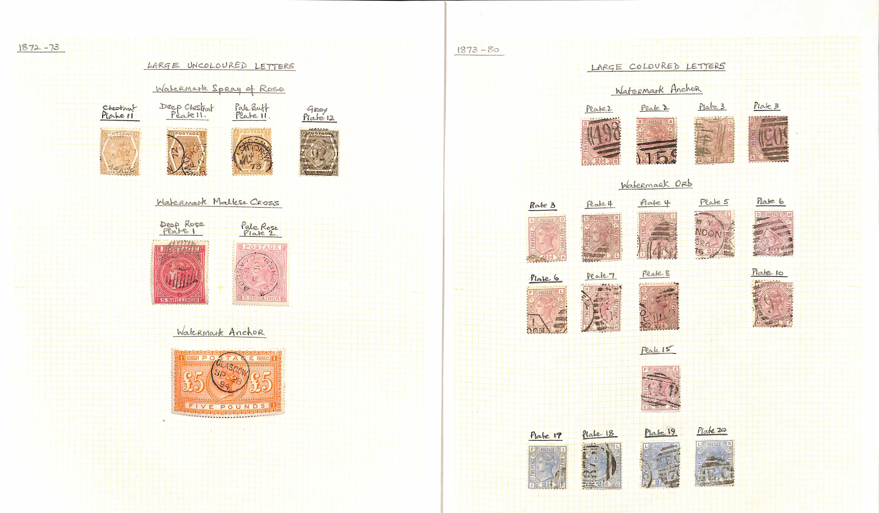 1855-1900 Surface Printed issues, the used collection including 1855 4d Medium Garter on blued - Image 9 of 22