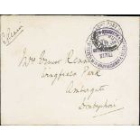 Allenstein. 1920 (Aug 11) Stampless cover from Ernest Rennie, President and British Commissioner