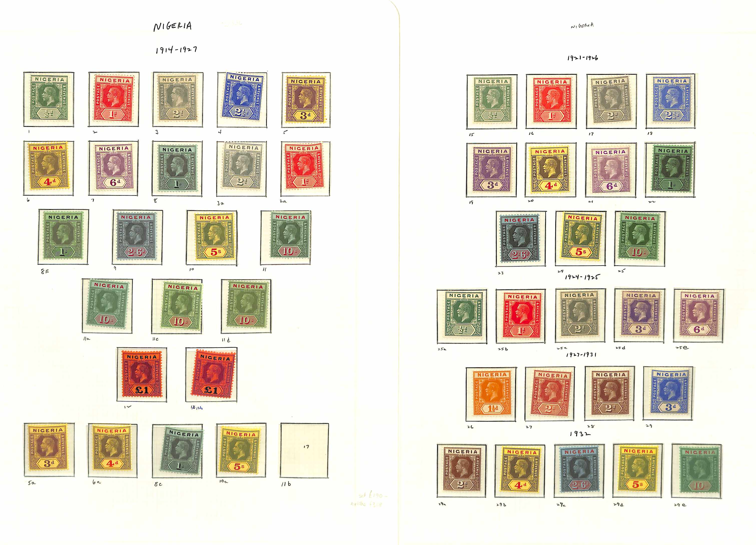 1914-64 Mint collection on pages with many additional listed perfs, shades and colours of paper,